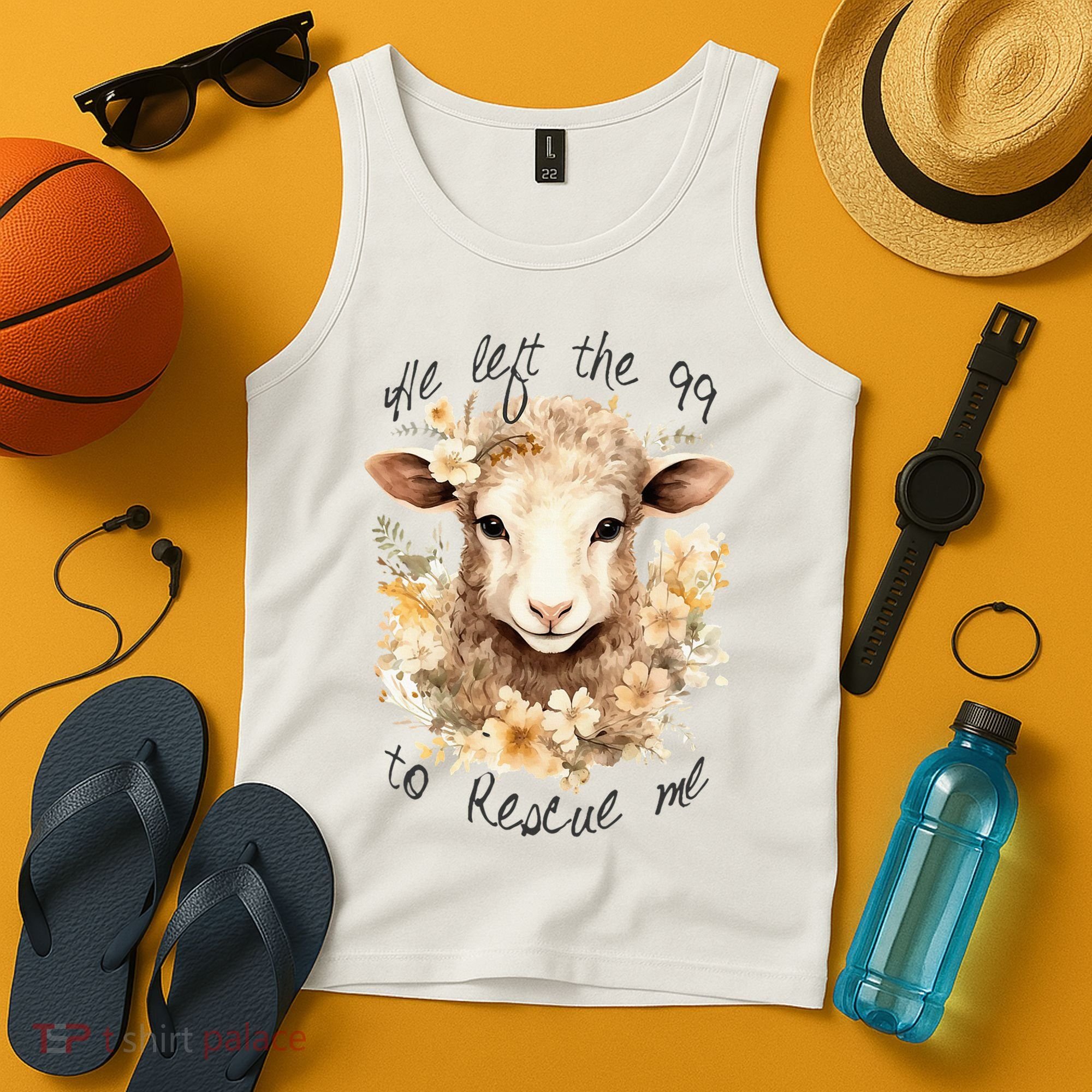 He Left The 99 To Rescue Me Jesus Saves Never Abandon You Tank Top