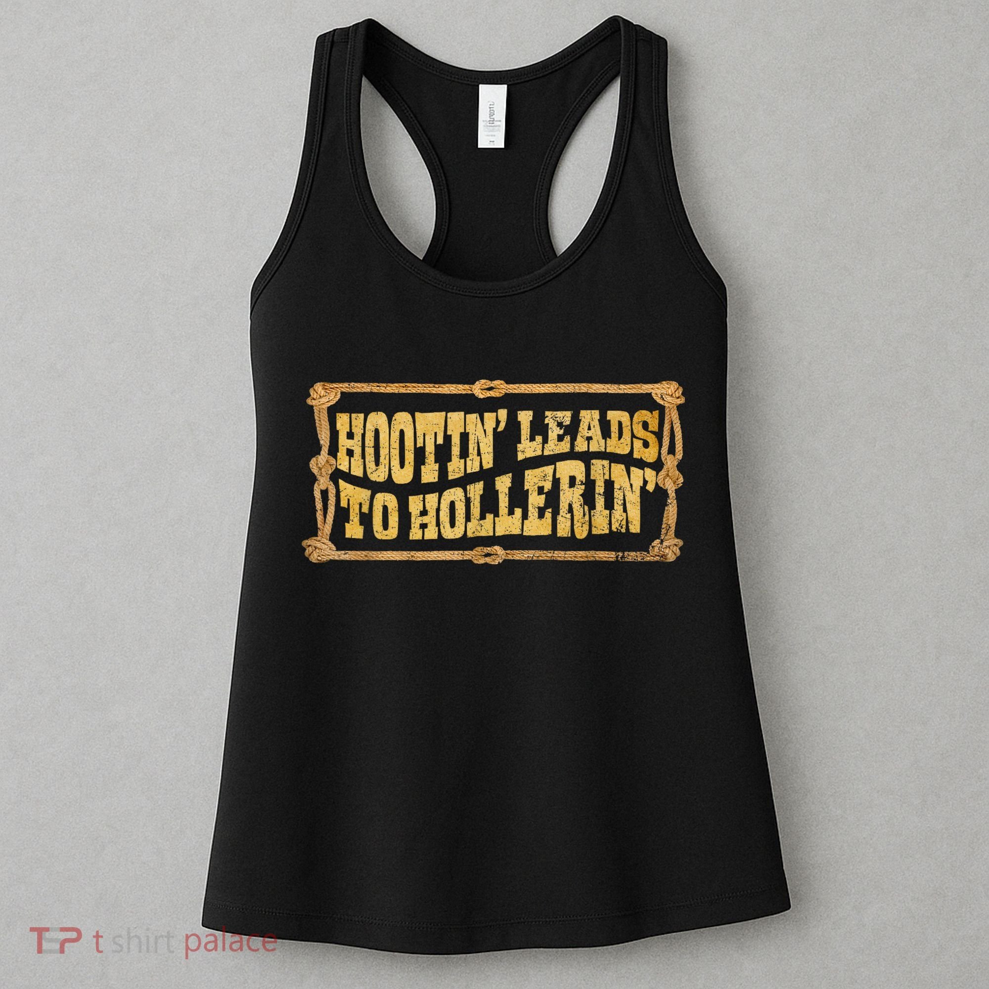Hootin Leads To Hollerin Groovy Women's Tank Top