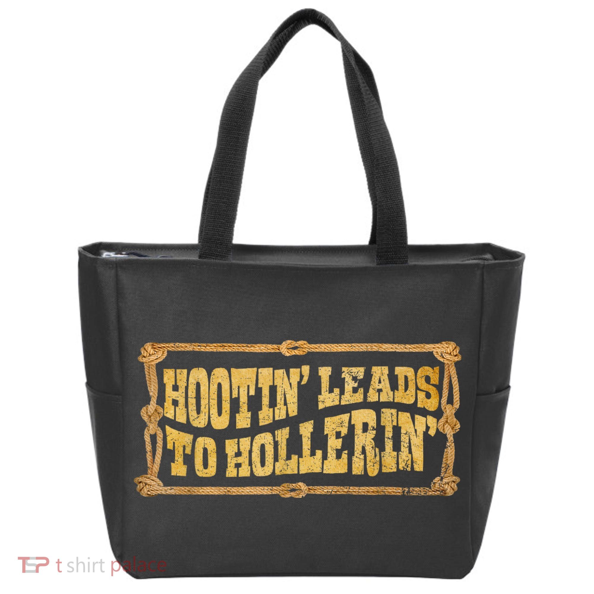 Hootin Leads To Hollerin Groovy Tote Bag