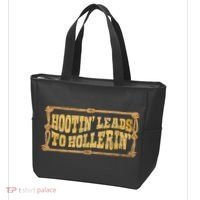 Hootin Leads To Hollerin Groovy Tote Bag thumb 3