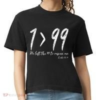 He Left The 99 To Rescue Me Luke Christian Grace Comfort Colors Boxy T-Shirt thumb 0