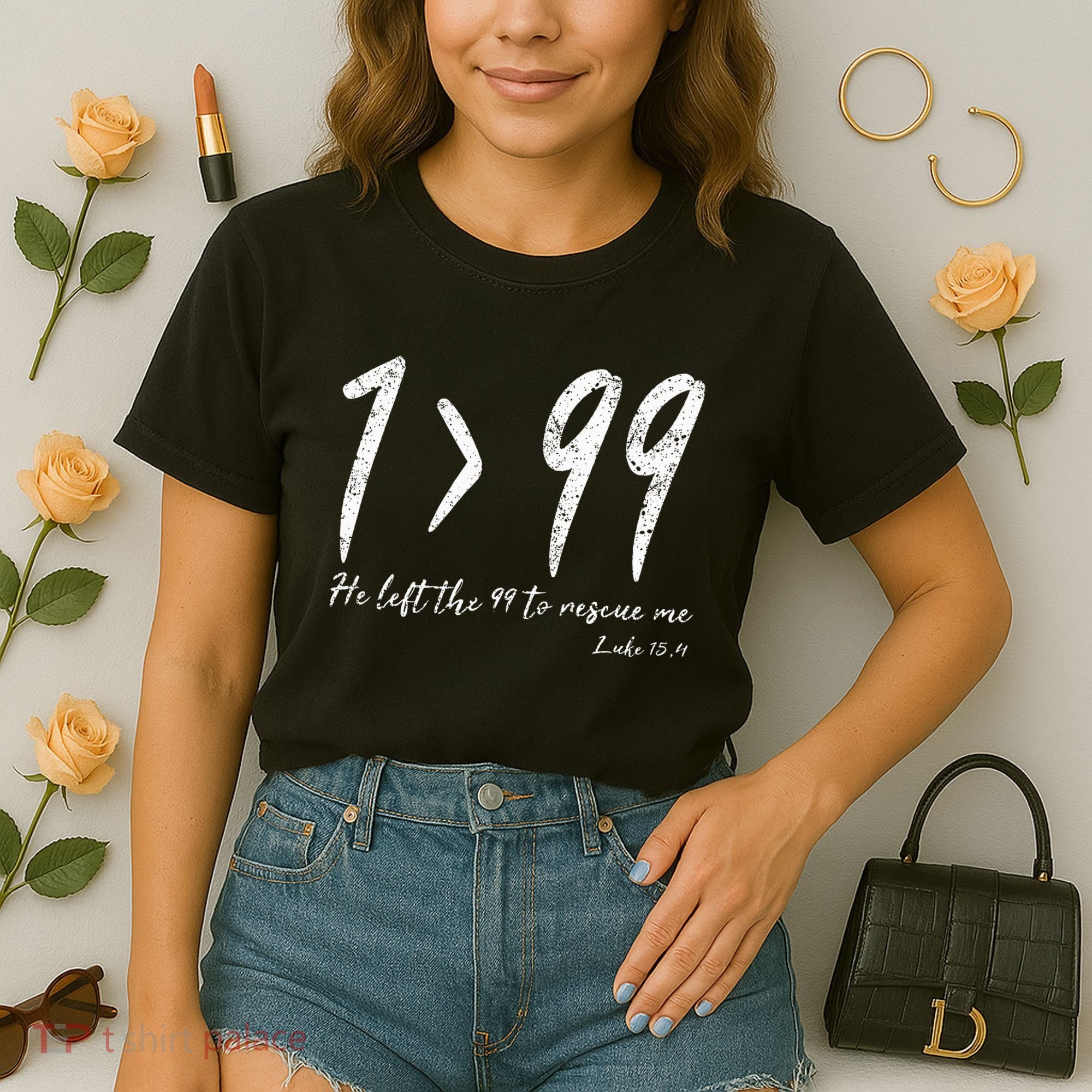 He Left The 99 To Rescue Me Luke Christian Grace Comfort Colors Boxy T-Shirt