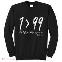 He Left The 99 To Rescue Me Luke Christian Grace Sweatshirt thumb 0