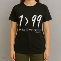 He Left The 99 To Rescue Me Luke Christian Grace T-Shirt thumb 4