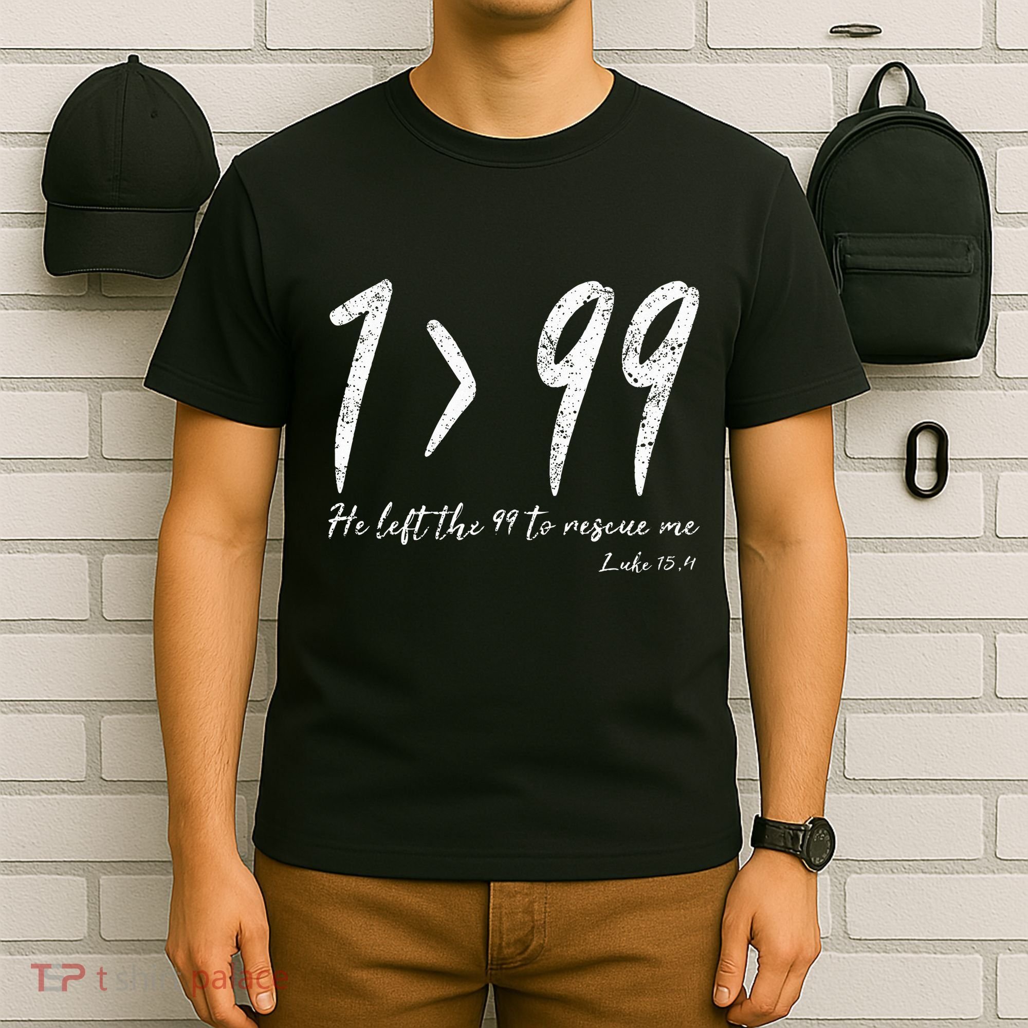 He Left The 99 To Rescue Me Luke Christian Grace T-Shirt