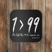 He Left The 99 To Rescue Me Luke Christian Grace Coaster thumb 0
