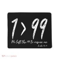 He Left The 99 To Rescue Me Luke Christian Grace Mousepad thumb 0
