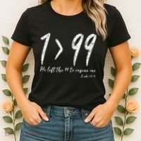 He Left The 99 To Rescue Me Luke Christian Grace Women's T-Shirt thumb 2