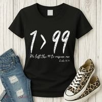 He Left The 99 To Rescue Me Luke Christian Grace Women's T-Shirt thumb 3