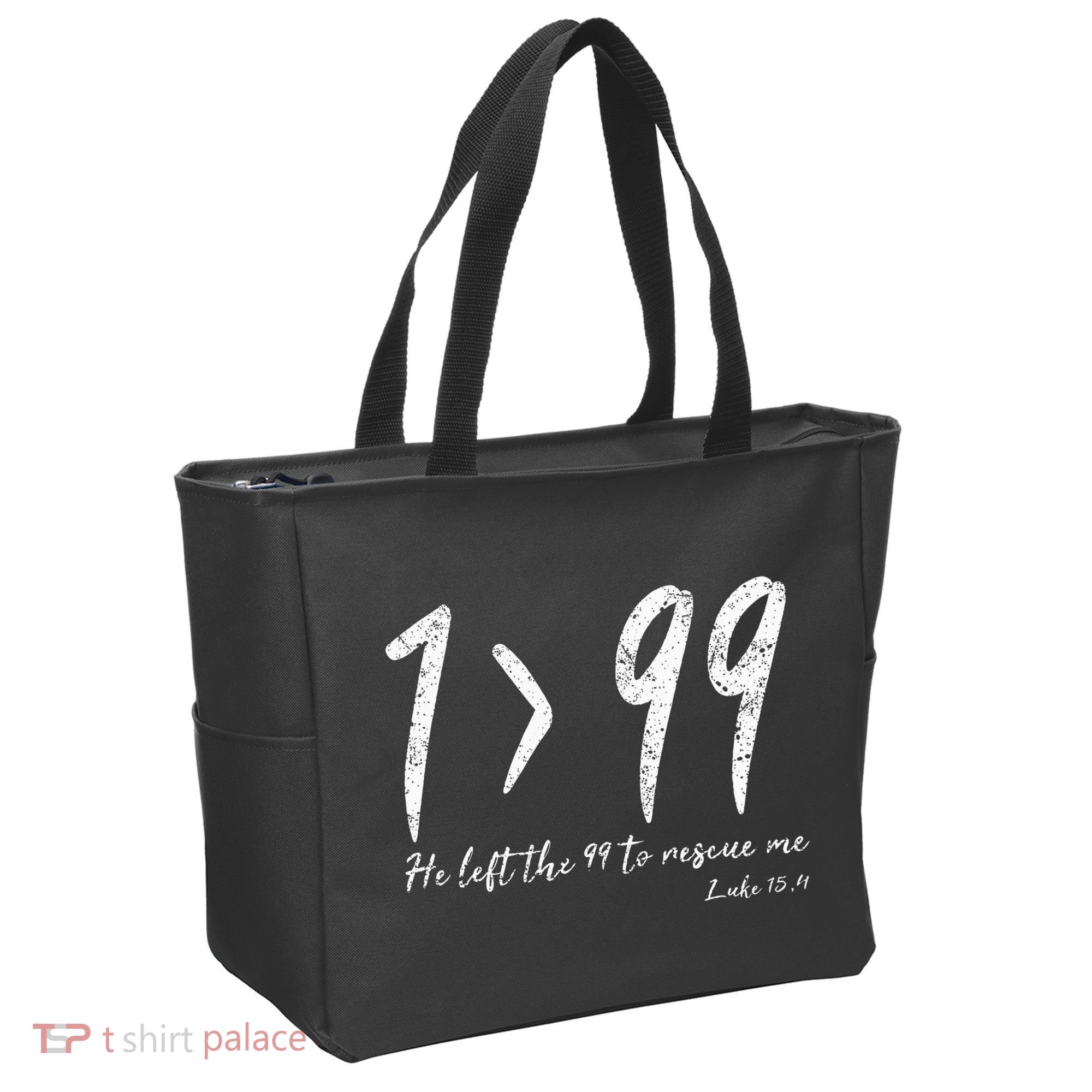 He Left The 99 To Rescue Me Luke Christian Grace Tote Bag