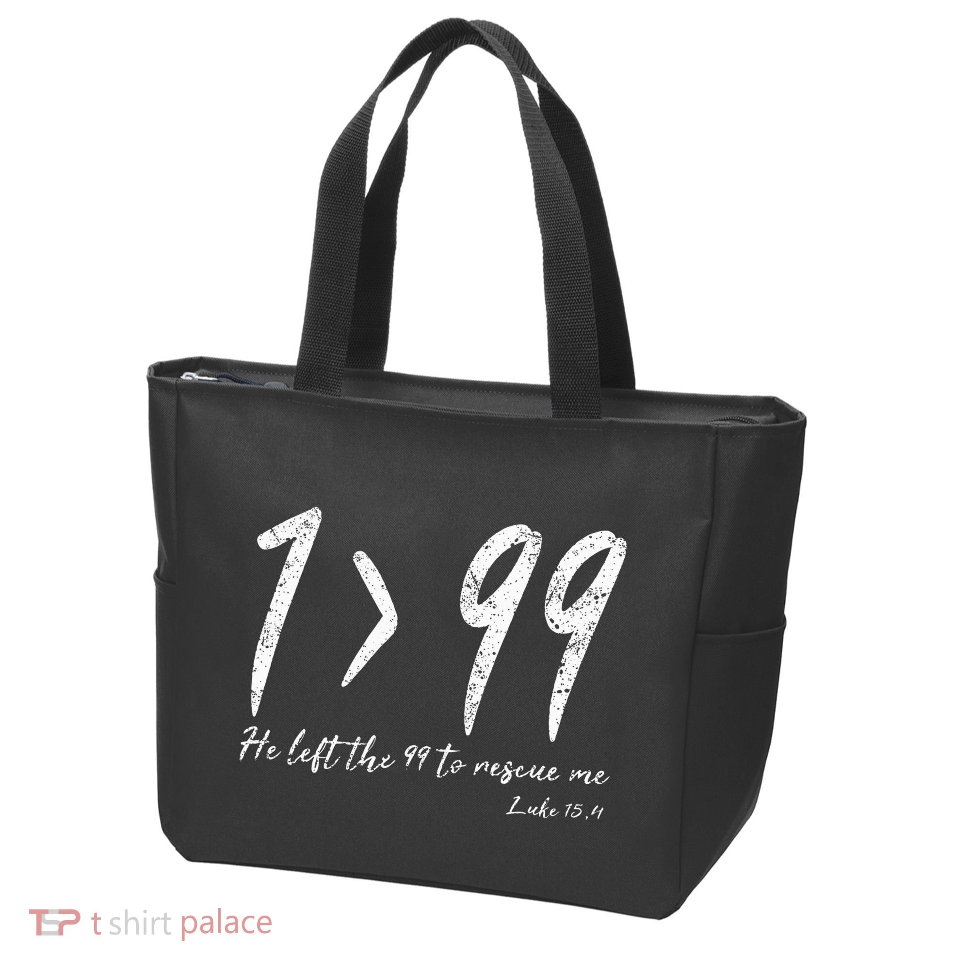 He Left The 99 To Rescue Me Luke Christian Grace Tote Bag