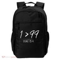 He Left The 99 To Rescue Me Christian Luke Sheep Gift Backpack thumb 0
