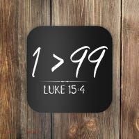 He Left The 99 To Rescue Me Christian Luke Sheep Gift Coaster thumb 0