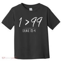 He Left The 99 To Rescue Me Christian Luke Sheep Gift Toddler T-Shirt thumb 0