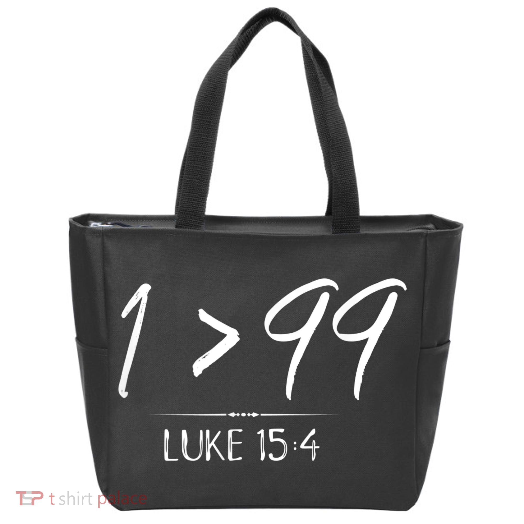 He Left The 99 To Rescue Me Christian Luke Sheep Gift Tote Bag
