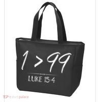 He Left The 99 To Rescue Me Christian Luke Sheep Gift Tote Bag thumb 3