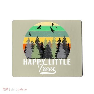 Happy Little Tree Bob Style Vintage Forests Earth Day Gift Mousepad