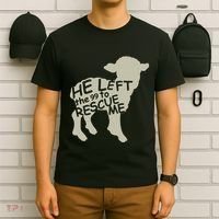 He Left The 99 To Rescue Me Religious Christian T-Shirt thumb 6