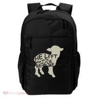 He Left The 99 To Rescue Me Religious Christian Backpack thumb 0