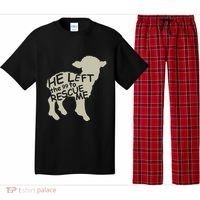 He Left The 99 To Rescue Me Religious Christian Pajama Set thumb 0