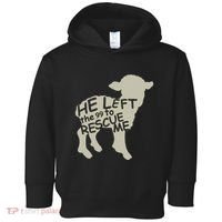 He Left The 99 To Rescue Me Religious Christian Toddler Hoodie thumb 0