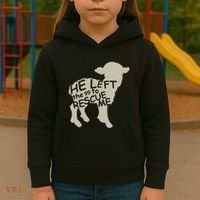 He Left The 99 To Rescue Me Religious Christian Kids Hoodie thumb 3