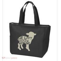 He Left The 99 To Rescue Me Religious Christian Tote Bag thumb 3