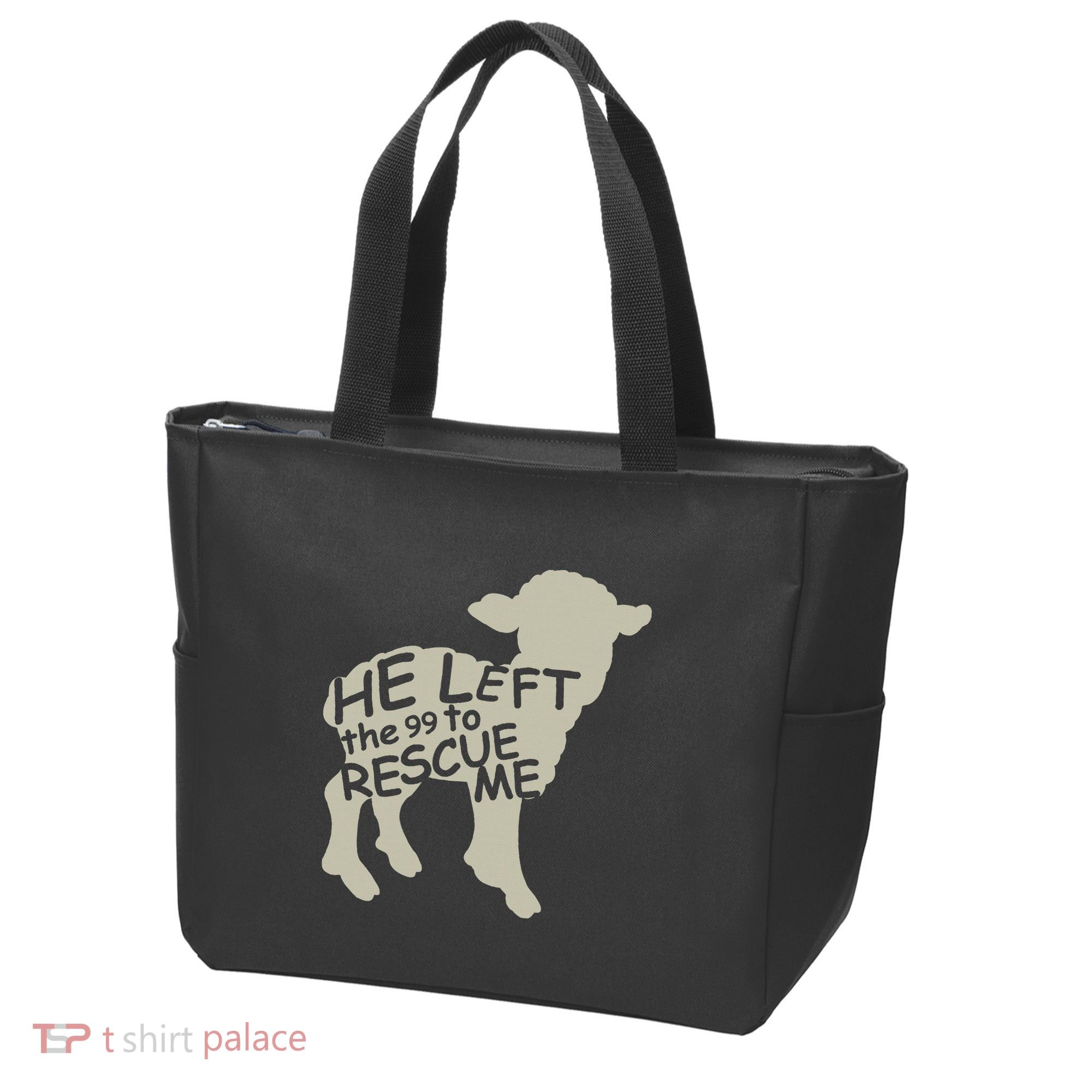 He Left The 99 To Rescue Me Religious Christian Tote Bag