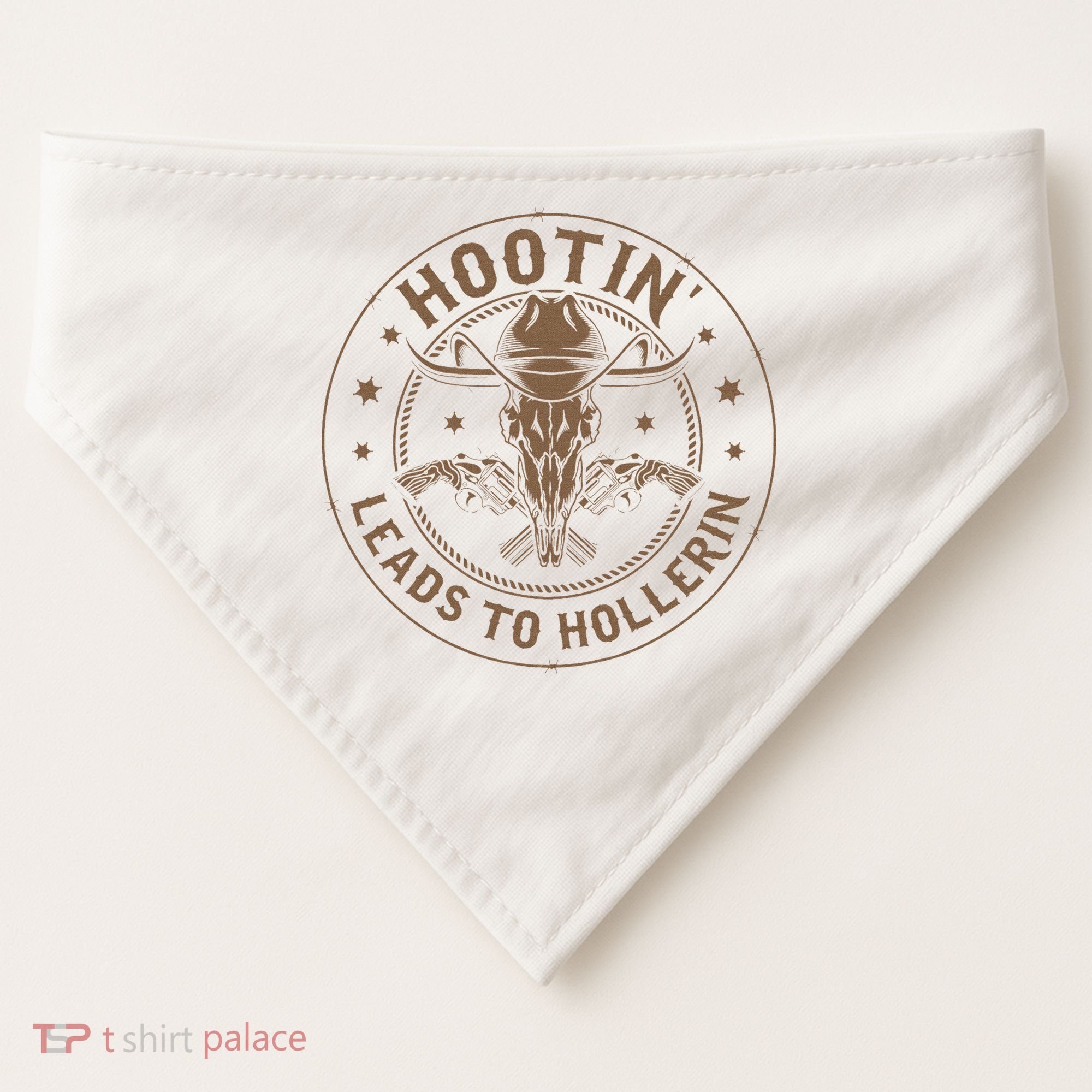 Hootin Leads To Hollerin USA-Made Doggie Bandana