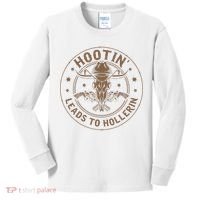 Hootin Leads To Hollerin Kids Long Sleeve Shirt thumb 0
