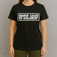 Hootin Leads To Hollerin Groovy T-Shirt thumb 4