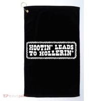 Hootin Leads To Hollerin Groovy Golf Towel thumb 0