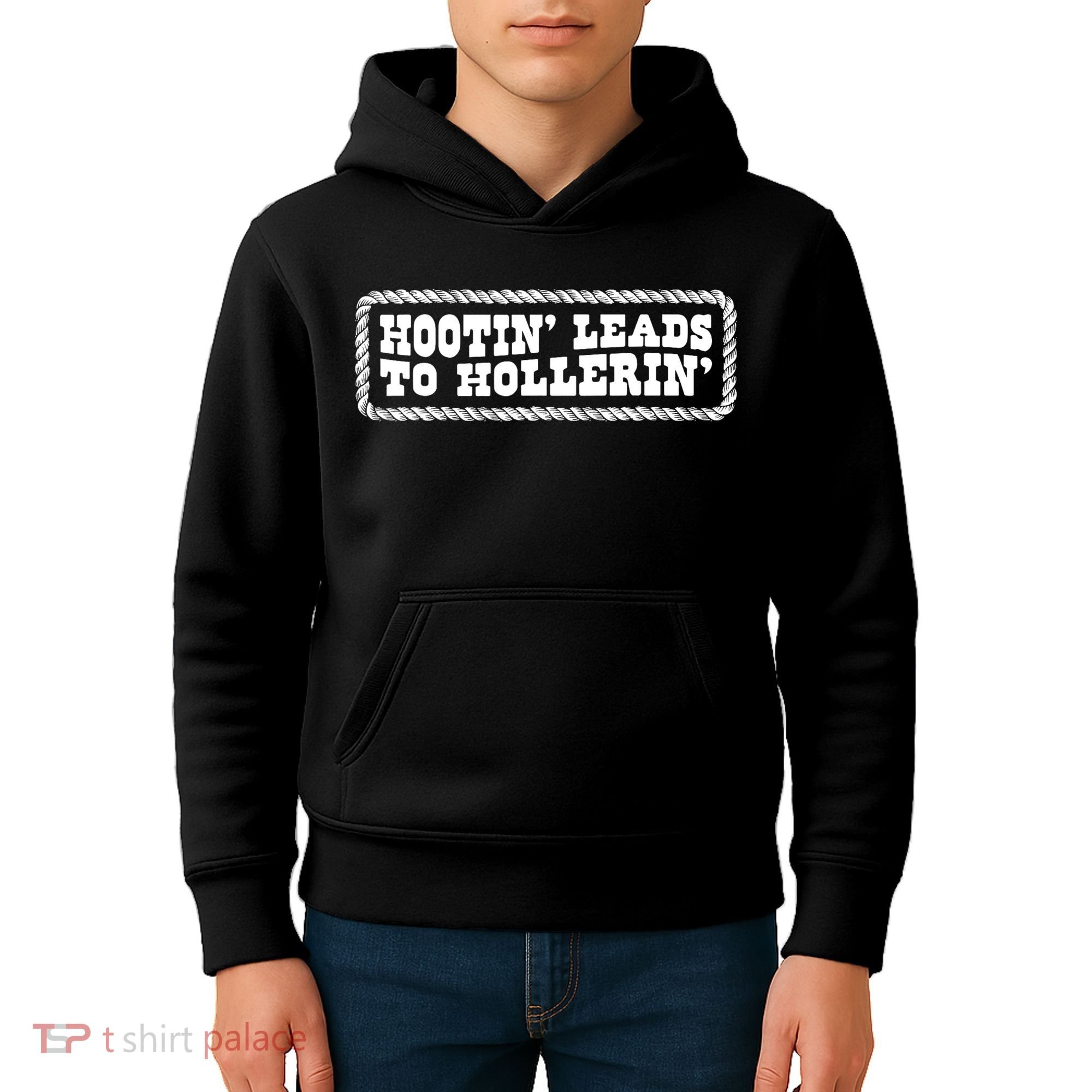 Hootin Leads To Hollerin Groovy Kids Hoodie