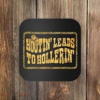 Hootin Leads To Hollerin Cowboy Groovy Coaster thumb 0