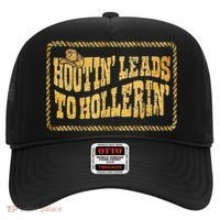 Hootin Leads To Hollerin Cowboy Groovy Hat thumb 0