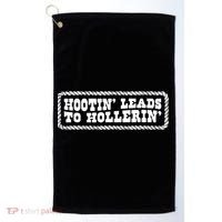 Hootin Leads To Hollerin Groovy Golf Towel thumb 0