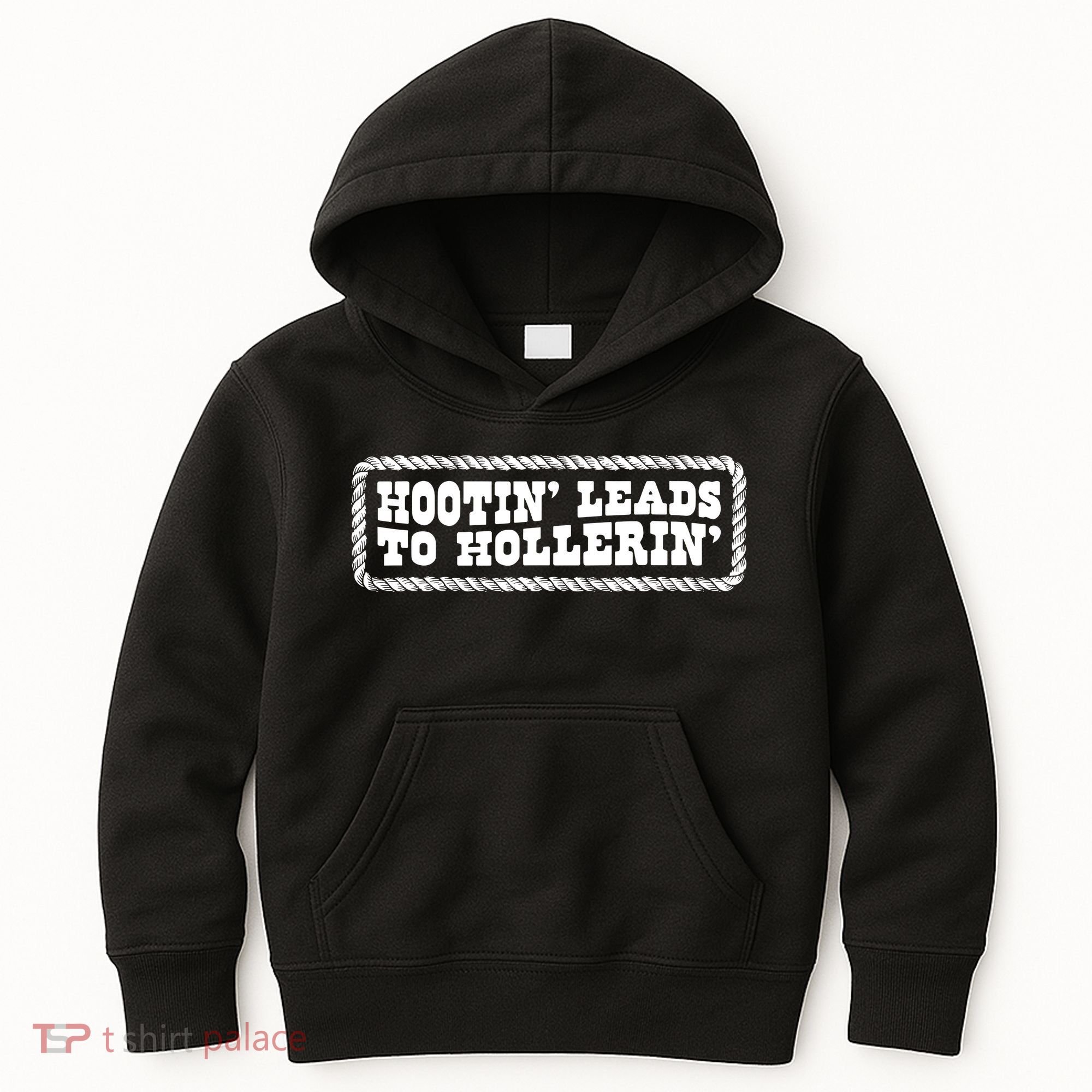 Hootin Leads To Hollerin Groovy Kids Hoodie
