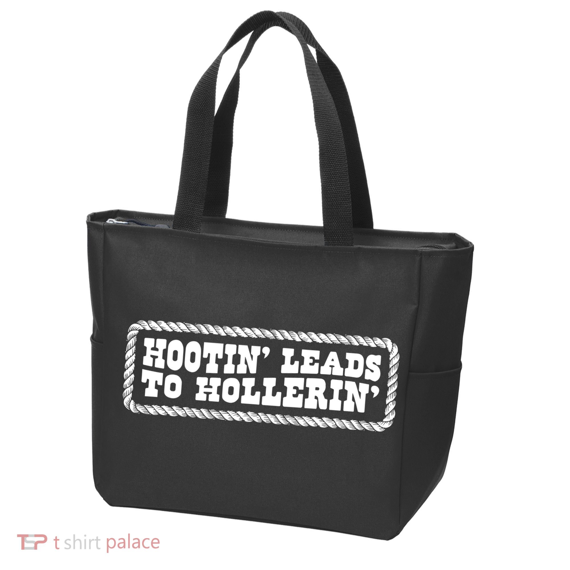 Hootin Leads To Hollerin Groovy Tote Bag