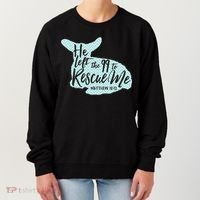 He Left The 99 To Rescue Me Green Chevron Christian Women's Sweatshirt thumb 0