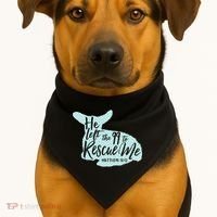 He Left The 99 To Rescue Me Green Chevron Christian USA-Made Doggie Bandana thumb 1