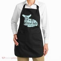 He Left The 99 To Rescue Me Green Chevron Christian Apron thumb 2