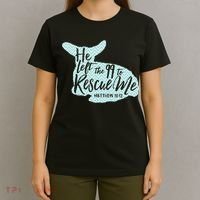 He Left The 99 To Rescue Me Green Chevron Christian T-Shirt thumb 4