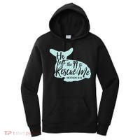 He Left The 99 To Rescue Me Green Chevron Christian Women's Hoodie thumb 0
