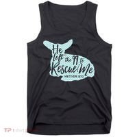 He Left The 99 To Rescue Me Green Chevron Christian Tank Top thumb 0