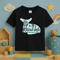 He Left The 99 To Rescue Me Green Chevron Christian Toddler T-Shirt thumb 3