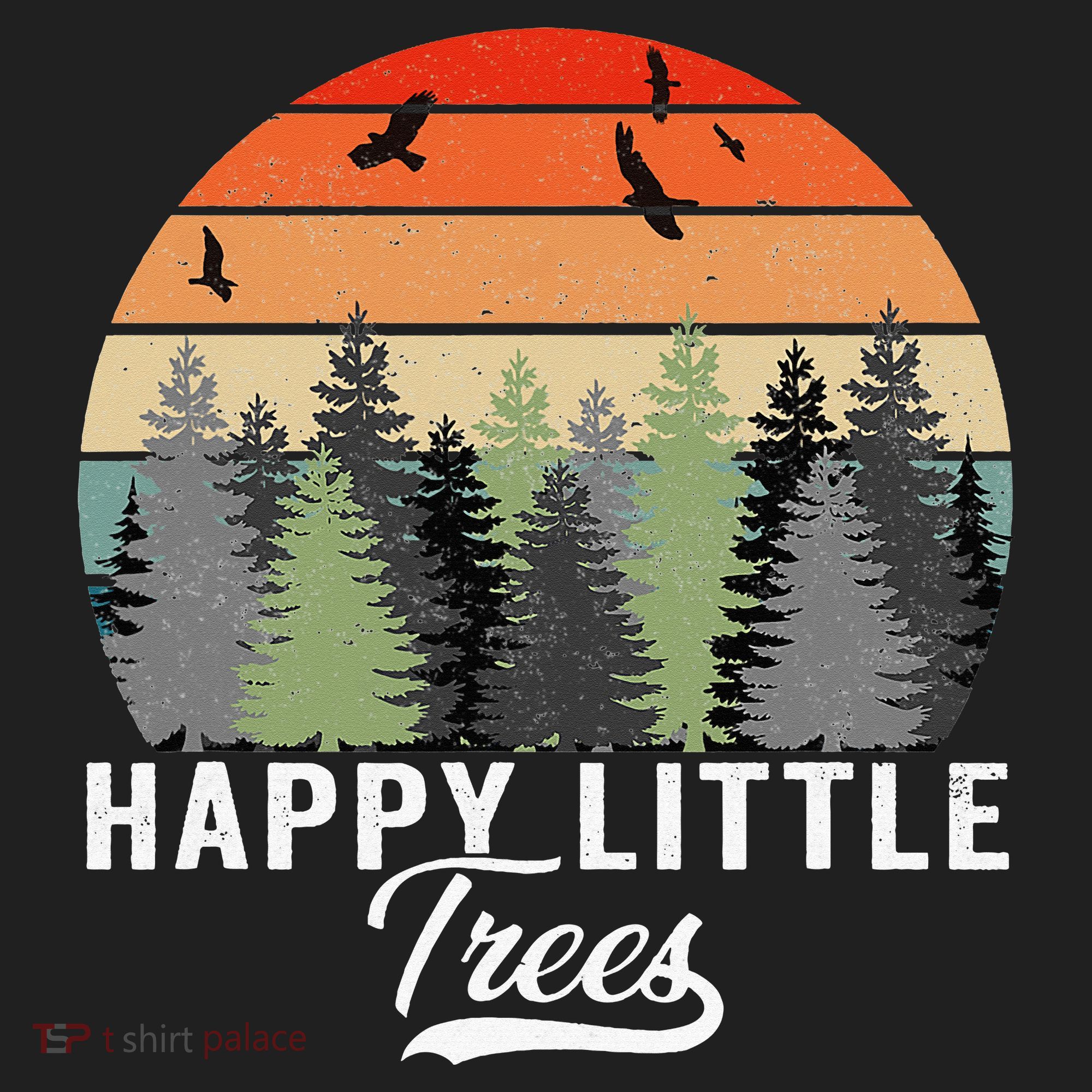 Happy Little Tree Bob Style Forests Women's Sweatshirt