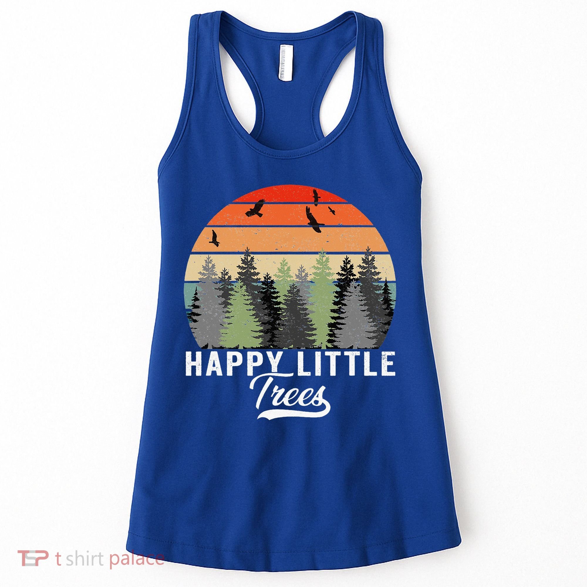 Happy Little Tree Bob Style Forests Women's Tank Top