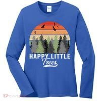 Happy Little Tree Bob Style Forests Women's Long Sleeve Shirt thumb 0