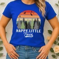 Happy Little Tree Bob Style Forests Women's T-Shirt thumb 2