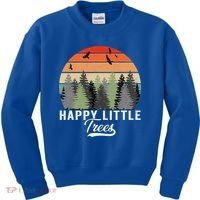 Happy Little Tree Bob Style Forests Kids Sweatshirt thumb 0